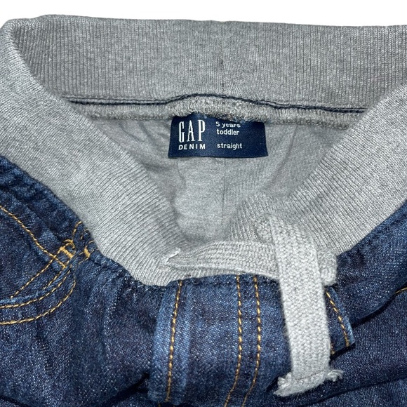 GAP Jersey Lined Pull On Jeans Size 5 Dark Wash - Picture 3 of 12